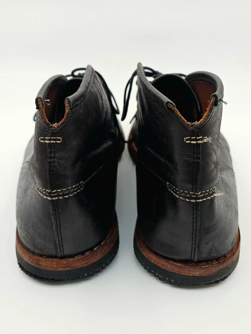 Timberland Boot Co Leather Chukka Boots Shoes Black Wodehouse 75510 Mens Size 10